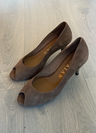 Tacones gris oscuro terciopelo , brand: Marian, condition: Very good, size: 38, €6.00, €7.00 includes Buyer Protection