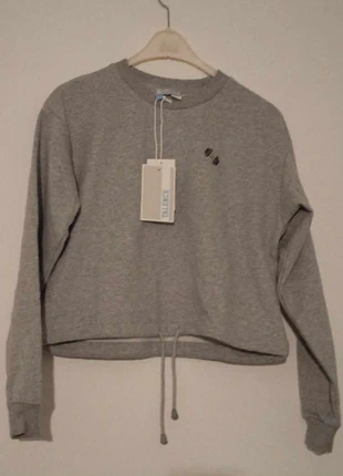 Grey crop sweatshirt Talence XS, marke: Talence, zustand: Neu, mit Etikett, größe: XS / 34 / 6, 9,00 €, 9,65 € inklusive Vinted-Käuferschutz