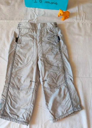 Pantalon avec doublure 👖gris style streetwear avec inscriptions18 mois, brand: Decathlon, condition: Good, size: 12-18 months / 80 cm, €2.00, €2.80 includes Buyer Protection