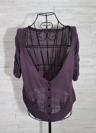 Boléro léger violet manches bouffantes Phildar taille 40 (L), merk: Phildar, staat: Heel goed, maat: L / 40 / 12, € 8,00, € 9,10 inclusief Kopersbescherming