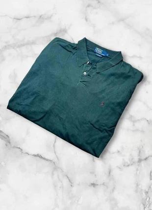 Polo manches longues Ralph Lauren noir/vert foncé délavé - Taille Xl, brand: Ralph Lauren, condizioni: Buone, taglia: XL, €17.00, €18.55 include la Protezione acquisti