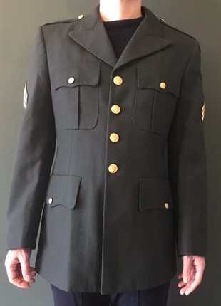 Giacca militare originale Vintage, brand: Vintage, condizioni: Ottime, taglia: L, €30.00, €32.20 include la Protezione acquisti