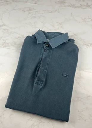 Polo Lacoste y2k Bleu Homme en coton piqué 100% coton Classic fit Straight - Taille L / 0037, brand: Lacoste, condizioni: Buone, taglia: L, €23.00, €24.85 include la Protezione acquisti Pro