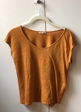 Tee-shirt jaune 100% lin / Camiseta amarilla 100% lino Camaïeu, marque: Camaïeu, état: Très bon état, taille: XS / 34 / 6, 6,00 €, 7,00 € Protection acheteurs incluse