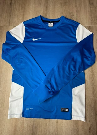 Maillot Nike Dri-FIT bleu et blanc – Taille S, merk: Nike, staat: Heel goed, maat: S, € 12,00, € 13,30 inclusief Kopersbescherming