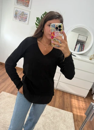 Jersey negro fino, brand: Elogy, condizioni: Ottime, taglia: M / IT 42 / EU 38, €5.00, €5.95 include la Protezione acquisti