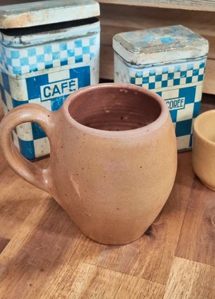 Grand mug artisanal en grès vernissé, brand: Vintage, condition: Very good, €10.00, €11.20 includes Buyer Protection