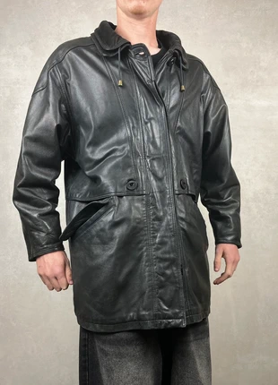 Veste en cuir Trench vintage y2k 90s | XL, marca: Vintage Dressing, estado: Muy bueno, tamaño: XL, 30,00 €, 32,20 € Protección al comprador incluida