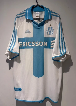 Vintage Olympique Marseille 2000/01 home football shirt, brand: adidas, condition: Very good, size: L, £89.00, £94.15 includes Buyer Protection