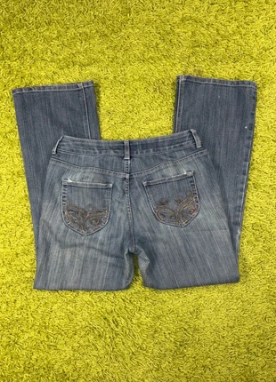 Chico’s Platinum – Jean bootcut brodé – Taille 38 FR (0 Short US), brand: Chico's, condition: Very good, size: M / 38 / 10, €19.00, €20.65 includes Buyer Protection