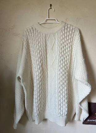 Pull torsadé écru irlandais vintage, marque: Vintage Dressing, état: Très bon état, taille: XL / 42 / 14, 25,00 €, 26,95 € Protection acheteurs (Pro) incluse