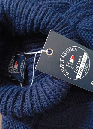 Pullover dolcevita Scuola Nautica Porto Cervo oversize nuovo con cartellino in lana blu scuro, marque: Scuola Nautica Porto Cervo made in Italy, état: Neuf avec étiquette, taille: XL, 50,00 €, 53,20 € Protection acheteurs incluse