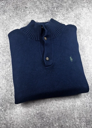 Pull col camionneur Ralph Lauren Polo bleu marine 100% coton taille XL logo brodé vert, marque: Ralph Lauren, état: Très bon état, taille: XL, 50,00 €, 53,20 € Protection acheteurs incluse