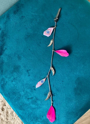 Pince à cheveux pendentifs plumes, état: Très bon état, 2,00 €, 2,80 € Protection acheteurs incluse