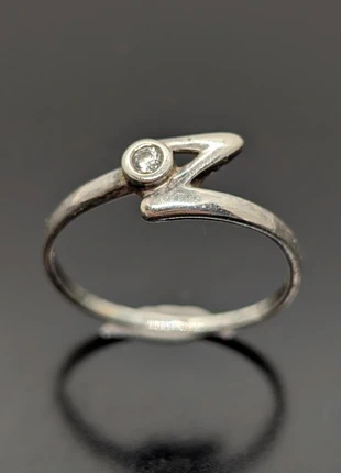 Bague originale en argent 925 sertie d'une pierre blanche, état: Très bon état, taille: 18,1 mm, 18,00 €, 19,60 € Protection acheteurs (Pro) incluse