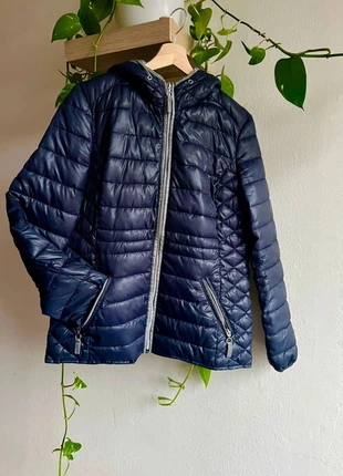 Doudoune à capuche bleu marine - Taille 40 - C&A, marque: C&A, état: Très bon état, taille: L / 40 / 12, 16,00 €, 17,50 € Protection acheteurs incluse