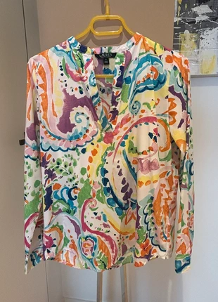 Blouse Ralph Lauren, Motif coloré, Taille S, très bon état, marca: Ralph Lauren, estado: Muito bom, tamanho: S / 36 / 8, €29.00, €31.15 inclui Proteção do Comprador