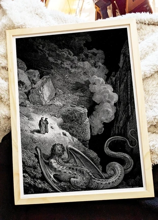 Affiche – Dante : Géryon, le monstre de la fraude (Doré, 1861), marque: Art, état: Neuf sans étiquette, 17,90 €, 19,50 € Protection acheteurs (Pro) incluse