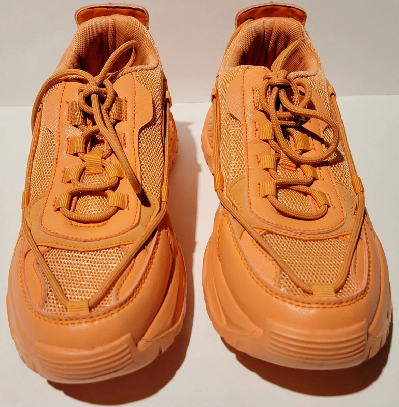 Size 9 Orange Sneakers Tennis Shoes 4