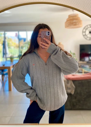 Pull half zip gris Ralph Lauren, brand: Ralph Lauren, condition: Good, size: XL / 42 / 14, €35.00, €37.45 includes Buyer Protection