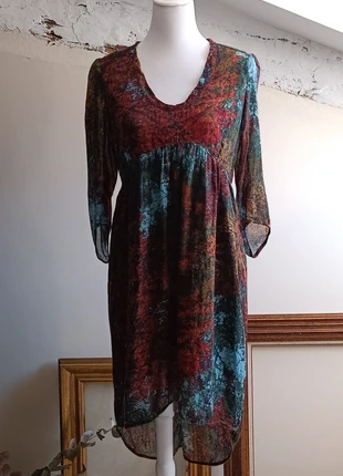 Vestido midi otoño Benetton🍁, marca: Benetton, estado: Muito bom, tamanho: S / 36 / 8, €35.00, €37.45 inclui Proteção do Comprador