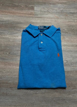 Polo manche courte Ralph Lauren couleur bleu logo rouge taille S en bon état, marke: Ralph Lauren, zustand: Gut, größe: S, 10,00 €, 11,20 € inklusive Vinted-Käuferschutz