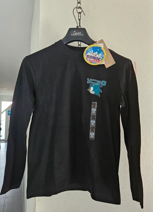T-shirt manches longues Sonic, marque: Sega, état: Neuf avec étiquette, taille: 8 ans / 128 cm, 10,00 €, 11,20 € Protection acheteurs incluse