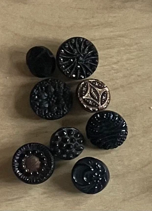 Lot de petits boutons anciens verre noir jais 1900, brand: ancien, condizioni: Ottime, €12.00, €13.30 include la Protezione acquisti