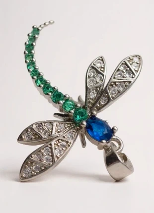 Collier pendentif libellule - Chaîne longue , accents verts et bleus-77-, zustand: Sehr gut, 15,00 €, 16,45 € inklusive Vinted-Käuferschutz