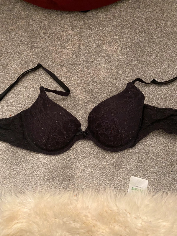 Black lace Victoria's Secret bra