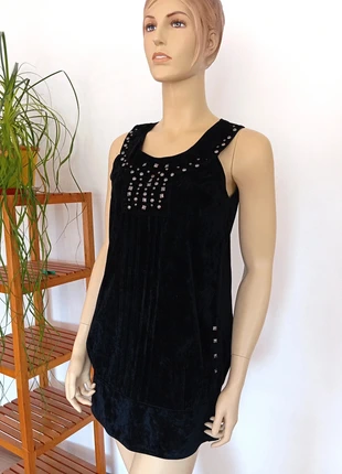 Vestido negro corto elegante terciopelo talla L (40), marque: itry, état: Très bon état, taille: L / 40 / 12, 5,00 €, 5,95 € Protection acheteurs incluse