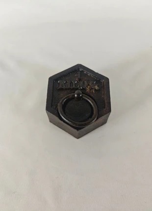 Ancien poids de balance 1 kg en fonte - Marquage Chappe – Objet vintage industriel, merk: Chappe, staat: Goed, € 3,00, € 3,85 inclusief Kopersbescherming