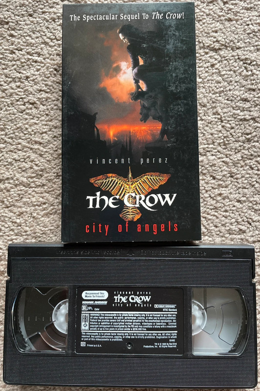 1996 The Crow: City of Angels VHS Richard Brooks 2