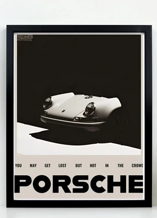 Poster Porsche vendu avec cadre au format A4, marque: Porsche, état: Neuf avec étiquette, 19,99 €, 21,69 € Protection acheteurs incluse