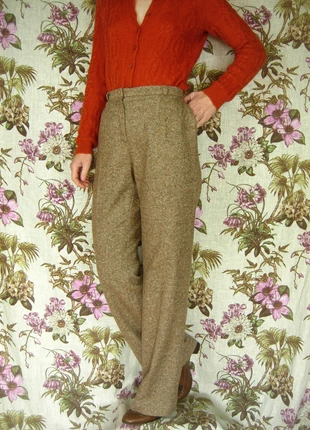 pantalon Weill en tweed de laine beige et crème coupe droite, brand: WEILL, condition: Very good, size: M / 38 / 10, €69.00, €73.15 includes Buyer Protection Pro