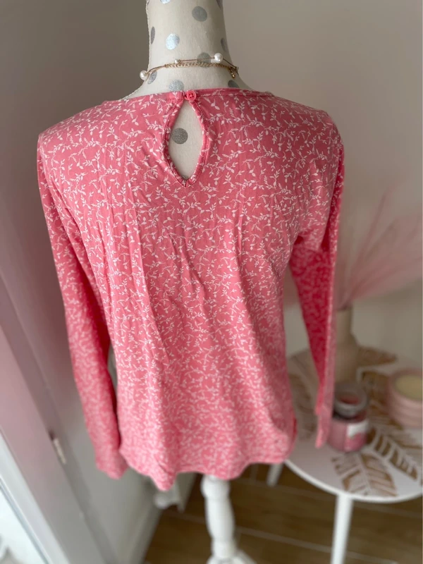 T-shirt manches longues Rose fleuri 36 - photo numéro 4