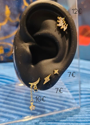 Ensemble de piercing/boucles d'oreilles, brand: acier inoxydable, condizioni: Ottime, €32.00, €34.30 include la Protezione acquisti