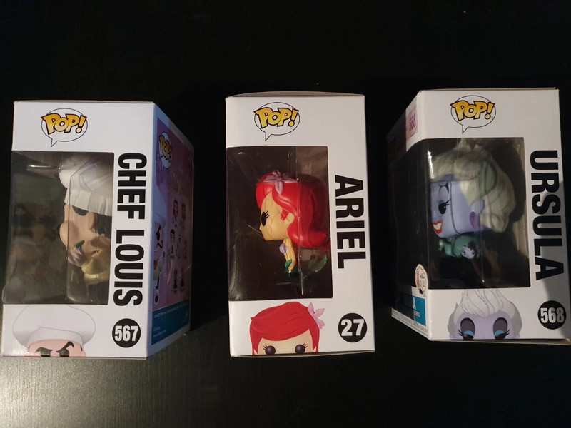 Disney funko pop the little mermaid Chef Louis Ursula Ariel Vinted