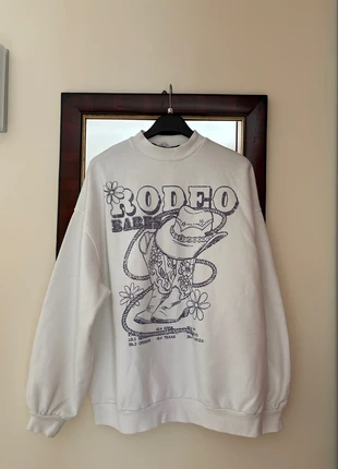 Felpa oversize Streetwear, marca: Bershka, estado: Novo sem etiquetas, tamanho: L / 40 / 12, €15.99, €17.49 inclui Proteção do Comprador