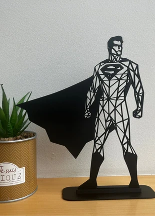 Support déco Superman – silhouette géométrique 3D, estado: Novo sem etiquetas, €6.00, €7.00 inclui Proteção do Comprador Pro