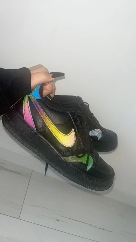 LV Black Neon Drip Custom – KarlsKicks®