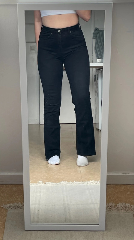 Jean bootcut noir Zara 1