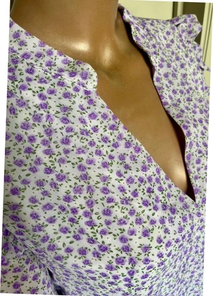 - Blouse mauve clair lila motifs fleurs violet vert finition col V taille 36, marque: Kilky, état: Très bon état, taille: S / 36 / 8, 9,00 €, 10,15 € Protection acheteurs incluse