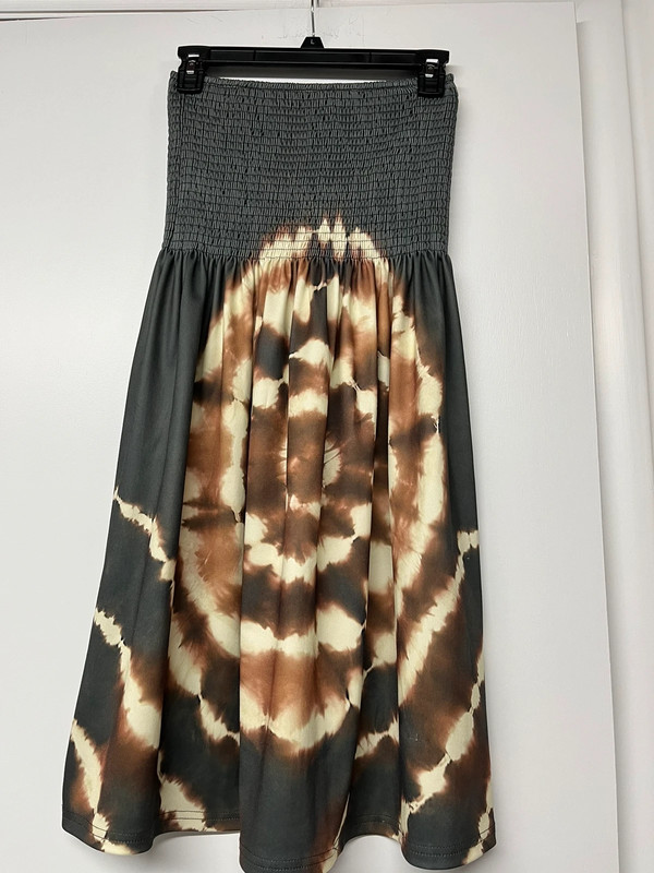 Strapless Tie-Dye New Summer Dress 1