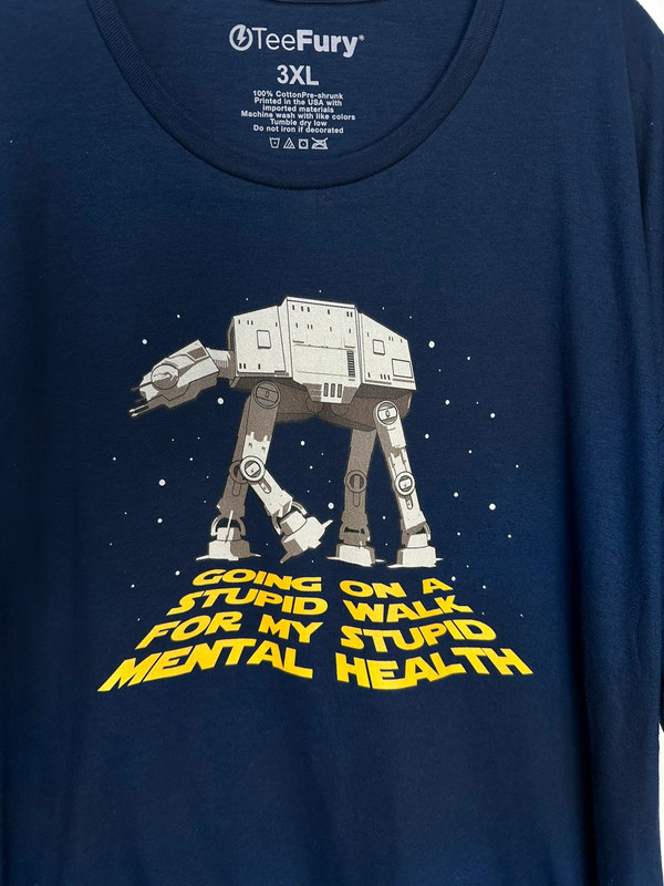 Imperial walk Star Wars Men’s navy blue T-shirt size 3XL 1