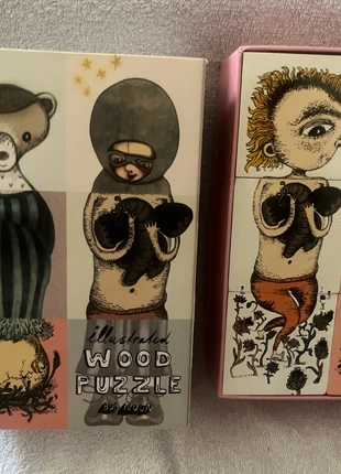 Puzzle en bois illustré – Bob Noon – Édition design, merk: Unique, staat: Nieuw zonder prijskaartje, € 15,00, € 16,45 inclusief Kopersbescherming