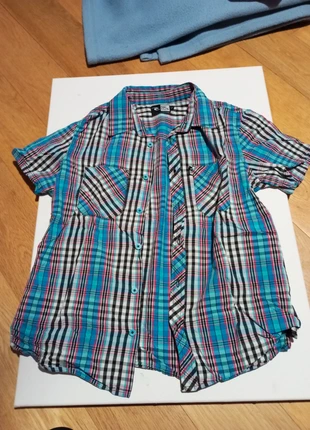 Chemise à carreaux manches courtes, marca: Rip Curl, estado: Muito bom, tamanho: XS, €2.00, €2.80 inclui Proteção do Comprador