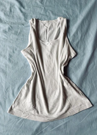 Débardeur blanc à petit nœud – Taille S/M, marque: Vintage Dressing, état: Très bon état, taille: M / 38 / 10, 5,00 €, 5,95 € Protection acheteurs incluse