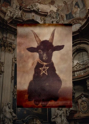 wicca goat dark art print, brand: wicca, condizioni: Nuovo con cartellino, €4.90, €5.85 include la Protezione acquisti