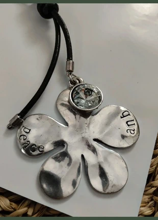 Collar flor maxi brillo largo cordón colgante gargantilla, marque: Bi&jou, état: Très bon état, 8,90 €, 10,05 € Protection acheteurs incluse